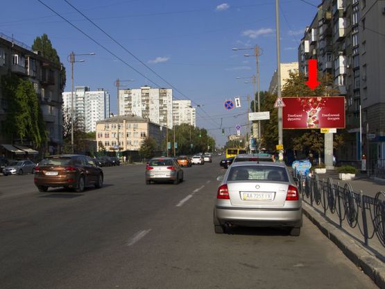 Фото рекламной плоскости по адресу Липковского ул. (бывш. Урицкого ул.), 39, в сторону Толстого ул.