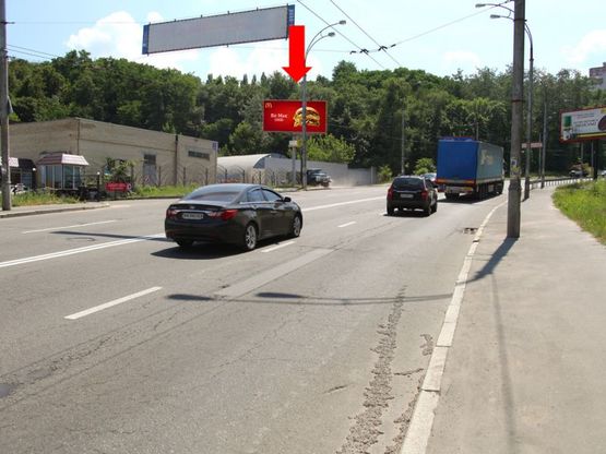 Фото рекламной плоскости по адресу Протасов Яр ул., 39, в сторону Соломенская ул.