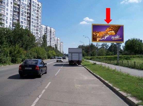 Фото рекламної площини за адресою Жмаченка ул., 16, напротив, в сторону Освободителей пр.