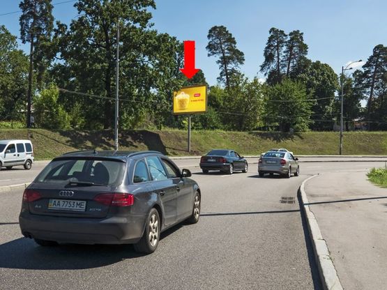 Фото рекламної площини за адресою Кольцевая дорога, съезд с Победы пр.