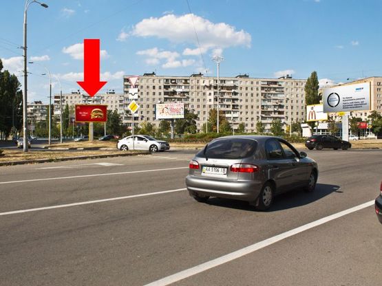 Фото рекламної площини за адресою Иорданская ул. (бывш. Гавро ул.), 14 / Архипенка ул. (бывш. Залки ул.), в сторону Малиновского ул.