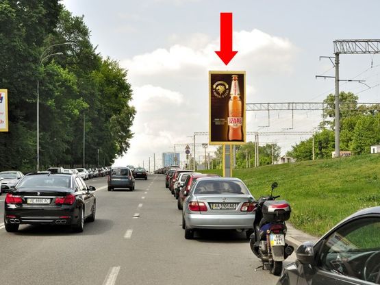 Фото рекламної площини за адресою Гринченко ул., 8, напротив, в сторону Протасов Яр ул.