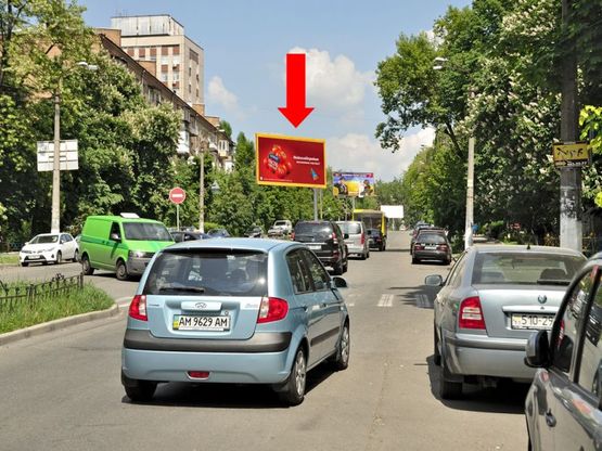 Фото рекламной плоскости по адресу Василевской ул., 12/16, напротив, разделитель, в сторону Довнар-Запольского ул.