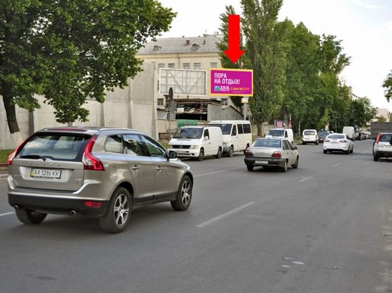 Фото рекламної площини за адресою Константиновская ул., 70-72, в сторону ст. м. "Контрактовая площадь"