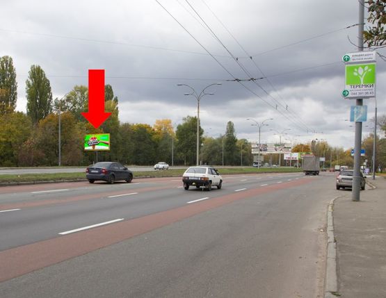 Фото рекламной плоскости по адресу Заболотного ул., 148, в сторону пл. Одесская