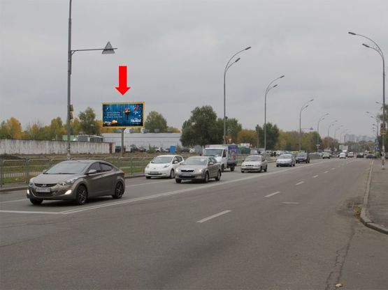 Фото рекламної площини за адресою Здолбуновская ул., 7, возле супермаркета "Сильпо", в сторону пр. Григоренко, Харьковского шоссе