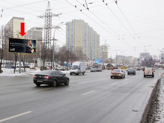 Фото рекламной плоскости по адресу Правды пр., 120 м до ул. Ужвий, в сторону пр. Свободы