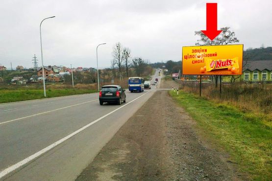 Фото рекламной плоскости по адресу Трасса Львов-Рава-Русская, с. Малехов, въезд в город