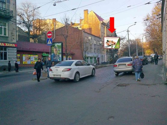 Фото рекламной плоскости по адресу Руставели ул., 38, возле рынка "Стрыйский", в центр