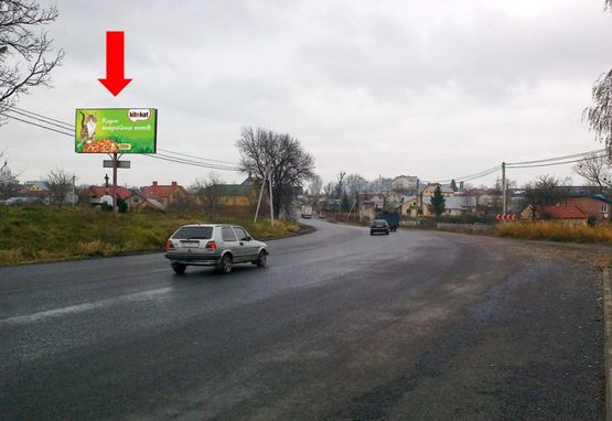 Фото рекламной плоскости по адресу Трасса Киев-Львов, с. Малехов, выезд из города