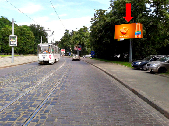 Фото рекламной плоскости по адресу Витовского ул., парк им. Богдана Хмельницкого, остановка