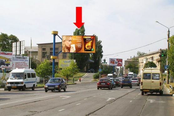 Фото рекламної площини за адресою 50-летия Победы пр. / ул. Фрунзе