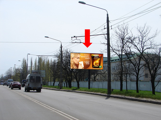 Фото рекламной плоскости по адресу Героев Сталинграда пр., 69, в центр