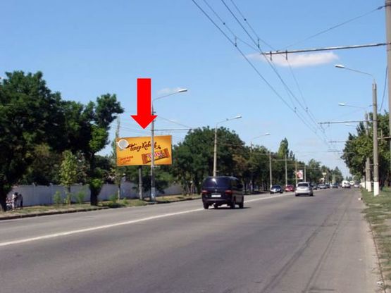 Фото рекламной плоскости по адресу Героев Сталинграда пр., 69, из центра