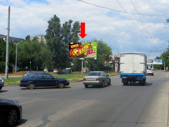 Фото рекламної площини за адресою Небесной Сотни пр. (бывш. Маршала Жукова пр.) / ул. Левитана, возле АЗС "Веста", супермаркета "Копейка", в центр