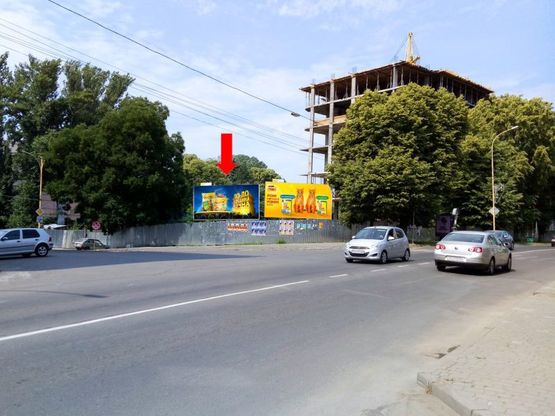 Фото рекламной плоскости по адресу Собранецкая ул. / ул. Ломоносова, возле "Облпотребсоюза", левый