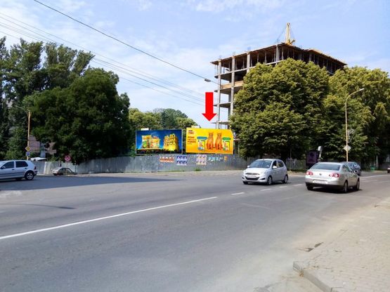 Фото рекламной плоскости по адресу Собранецкая ул. / ул. Ломоносова, возле "Облпотребсоюза", правый