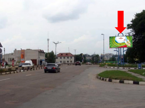 Фото рекламной плоскости по адресу Жуйко ул., 42, возле АЗС "АНП", на светофоре, в центр
