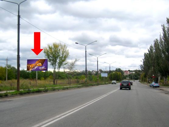 Фото рекламной плоскости по адресу Истомина ул., 78, напротив, в сторону Хортицкого м-на