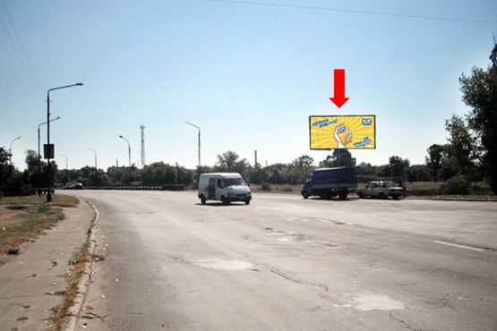 Фото рекламної площини за адресою Первомайская ул., возле моста, р. Инголец