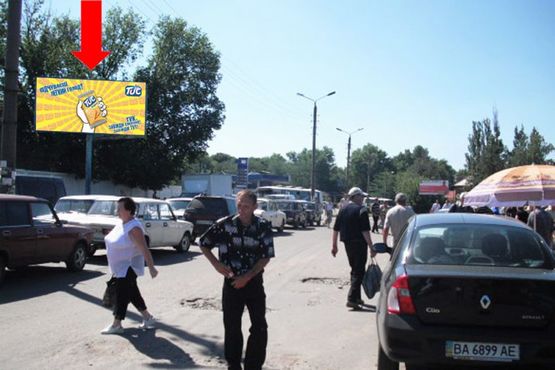 Фото рекламної площини за адресою Садовая ул., возле автовокзала