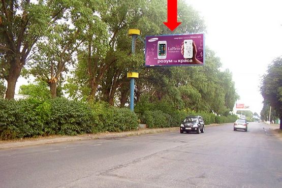 Фото рекламной плоскости по адресу Сквирское шоссе, возле ООО "Полис"