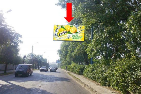 Фото рекламной плоскости по адресу Сквирское шоссе, возле ООО "Полис"