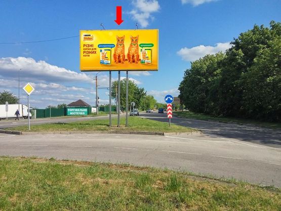 Фото рекламной плоскости по адресу Грибоедова ул. / ул. Рыбная, разделитель