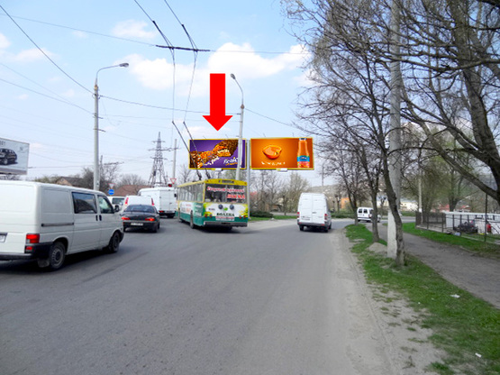 Фото рекламной плоскости по адресу Калиновская ул. / Хотинская ул., транспортная развязка, левый