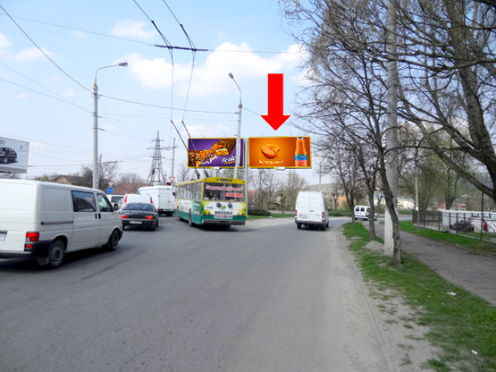 Фото рекламной плоскости по адресу Калиновская ул. / Хотинская ул., транспортная развязка, правый