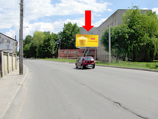 Фото рекламной плоскости по адресу Каспрука ул., 50, в сторону Героев Майдана ул. (бывш. Красноармейская ул.)