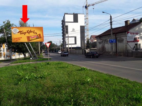 Фото рекламной плоскости по адресу Каспрука ул., 50, в сторону Сторожинецкой ул.