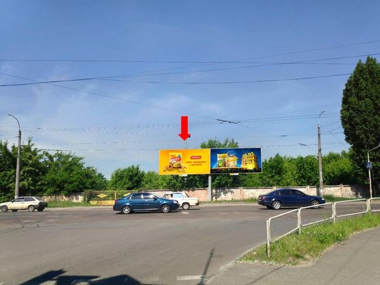 Фото рекламной плоскости по адресу Толстого Л. ул. / ул. Щорса, левый