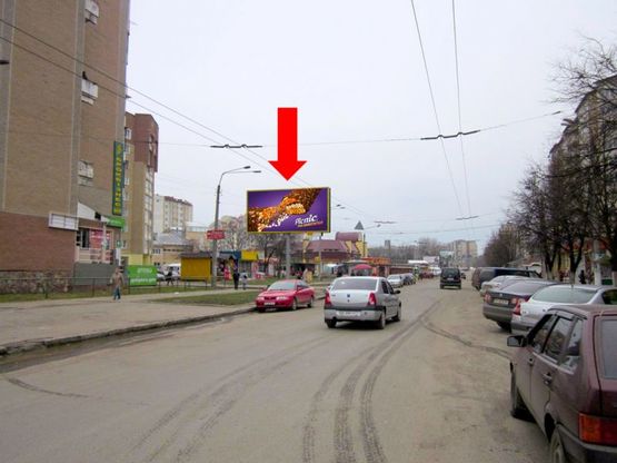 Фото рекламной плоскости по адресу Троллейбусная ул. / Галицкая ул., возле магазина "Фаворит"
