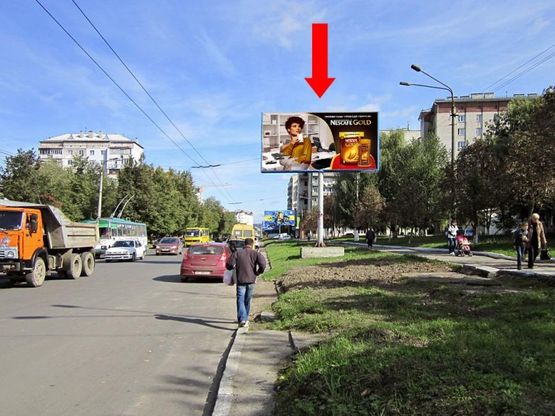 Фото рекламной плоскости по адресу Троллейбусная ул. / Галицкая ул., возле магазина "Фаворит"