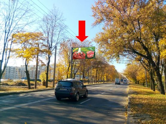 Фото рекламной плоскости по адресу Московский пр. / Индустриальный пр. (бывш. Фрунзе пр.), в центр