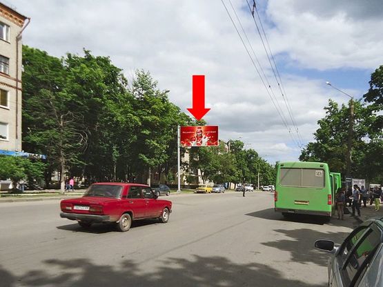 Фото рекламної площини за адресою Александровский пр. (бывш. Косиора пр.), 89, возле рынка, супермаркет "АТБ", в из центра