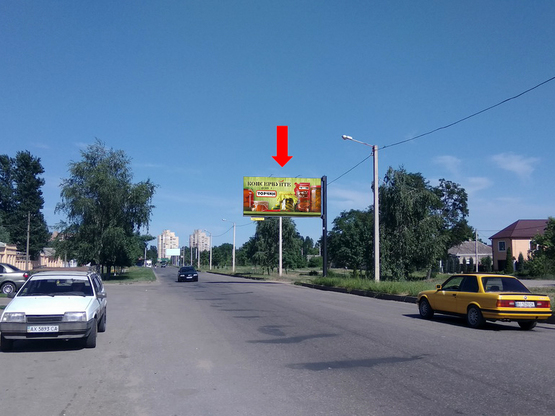 Фото рекламной плоскости по адресу Залютинская ул., 35, в центр