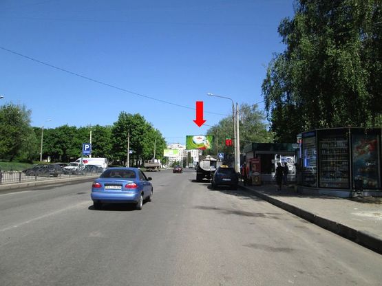 Фото рекламної площини за адресою Ахсарова ул., 11, напротив, в сторону Свободы пр.