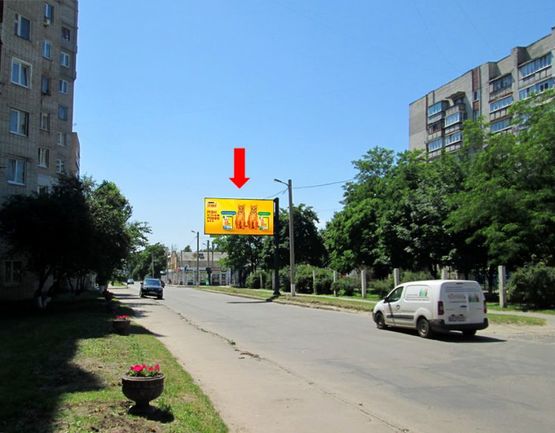 Фото рекламної площини за адресою Григоровское шоссе, 57 - ул. Камская, из центра