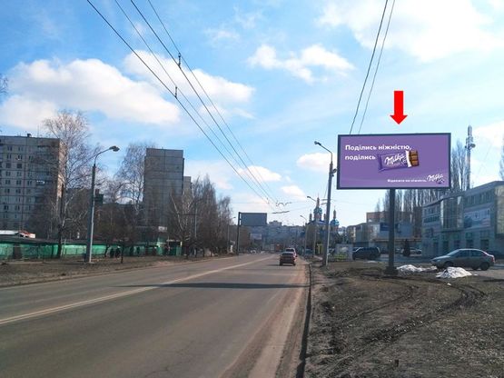 Фото рекламной плоскости по адресу Валентиновская ул., 2-А, в сторону ул. Павлова