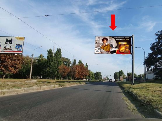 Фото рекламной плоскости по адресу Морозова ул., 21 - ул. Костычева, в сторону пр. Московского