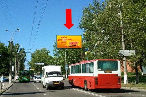 Фото рекламной плоскости по адресу Перекопская ул., 168 / Залаэгерсег ул., гусь, над дорогой