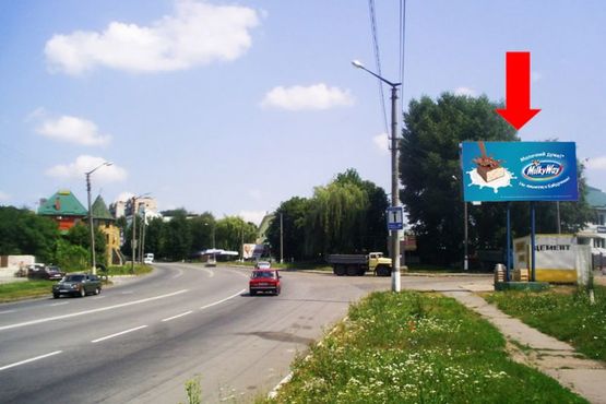 Фото рекламної площини за адресою Каменецкая ул., 161, возле "Кирпичного завода"