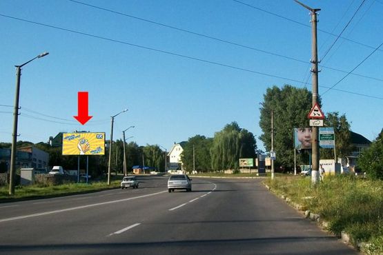 Фото рекламної площини за адресою Каменецкая ул., 161, возле "Кирпичного завода"