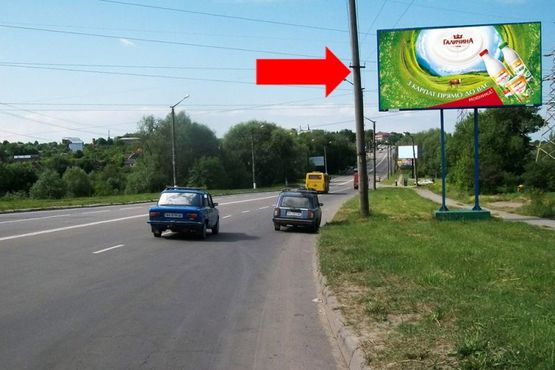 Фото рекламної площини за адресою Каменецкая ул., 161, возле "Кирпичного завода"