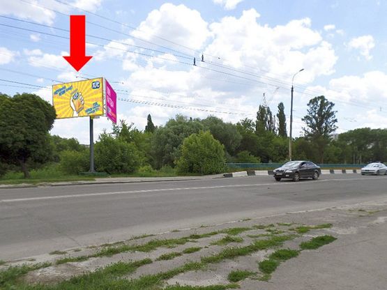 Фото рекламної площини за адресою Свободы ул., возле моста