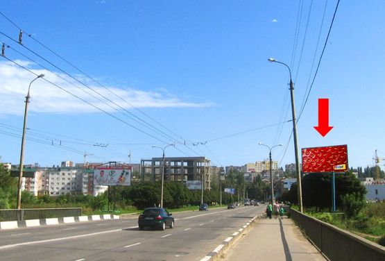 Фото рекламної площини за адресою Свободы ул., возле моста