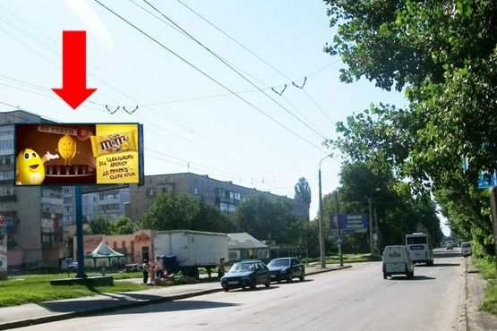 Фото рекламної площини за адресою Курчатова ул., 1-А, возле магазина "Тритон"