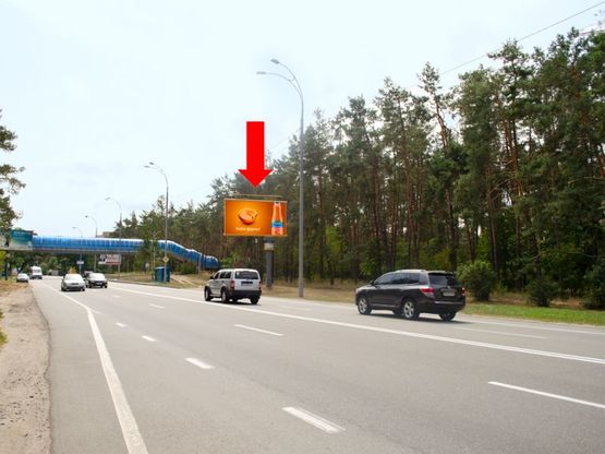 Фото рекламної площини за адресою Столичное шоссе, остановка "Конча-Заспа", из Киева